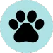 Dog paw print